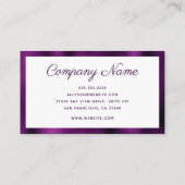 Carte De Visite Minimal moderne (Dos)