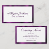 Carte De Visite Minimal moderne (Devant / Derrière)