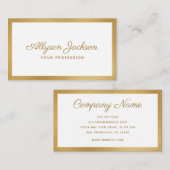 Carte De Visite Minimal moderne (Devant / Derrière)