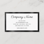 Carte De Visite Minimal moderne (Dos)