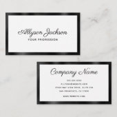 Carte De Visite Minimal moderne (Devant / Derrière)