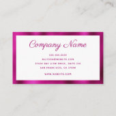 Carte De Visite Minimal moderne (Dos)