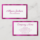 Carte De Visite Minimal moderne (Devant / Derrière)