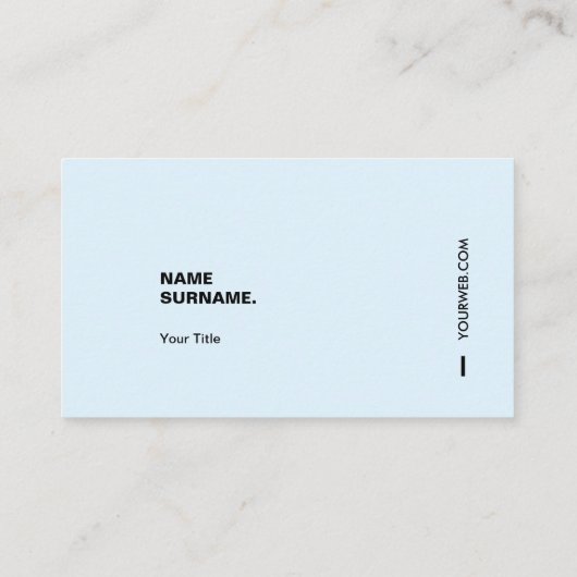 Carte de visite minimal moderne de typographie (Dos)