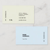 Carte de visite minimal moderne de typographie (Devant / Derrière)