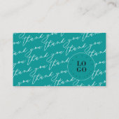 Carte De Visite Minimal moderne | Merci arc-en-ciel gai (Dos)