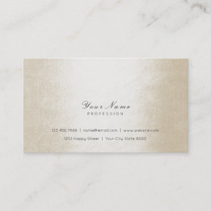 Carte De Visite Minimal Pearly Ivory Pastel Delicate Script Vip