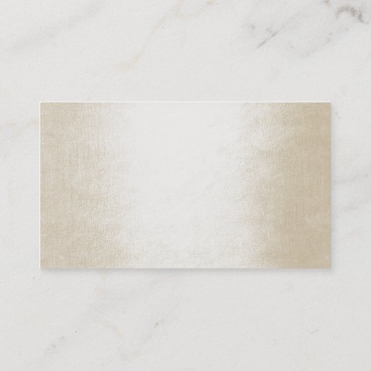 Carte De Visite Minimal Pearly Ivory Pastel Delicate Script Vip (Dos)