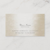Carte De Visite Minimal Pearly Ivory Pastel Delicate Script Vip (Devant)