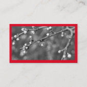 Carte De Visite Minimal rouge et blanc (Dos)