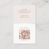 Carte De Visite Minimal Rustic Organic Handmade Pottery Design  (Dos)