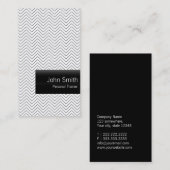 Carte de visite minimal simple d'entraîneur de (Devant / Derrière)