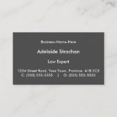 Carte de visite minimal, simple et humble (Devant)