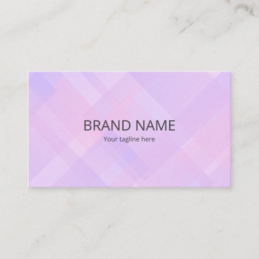 Carte De Visite Minimal Simple Pink Purple Gradient Geometric Back (Devant)