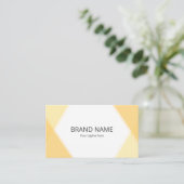 Carte De Visite Minimal Simple Pop Yellow Orange Line Frame (Debout devant)