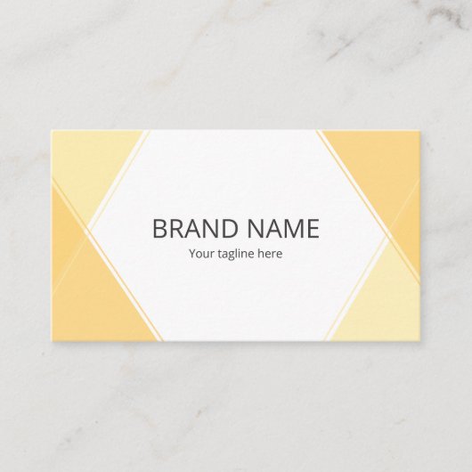 Carte De Visite Minimal Simple Pop Yellow Orange Line Frame (Devant)