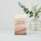 Carte De Visite Minimal Terracotta Modern Creative (Debout devant)