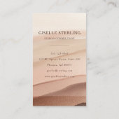 Carte De Visite Minimal Terracotta Modern Creative (Dos)