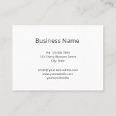 Carte De Visite Minimal Tribal animal tortue (Dos)