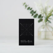 Carte de visite minimale Boho Mandala Yoga Macrame (Debout devant)