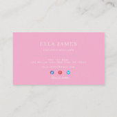 Carte de visite minimale de luxe pour professionne (Dos)