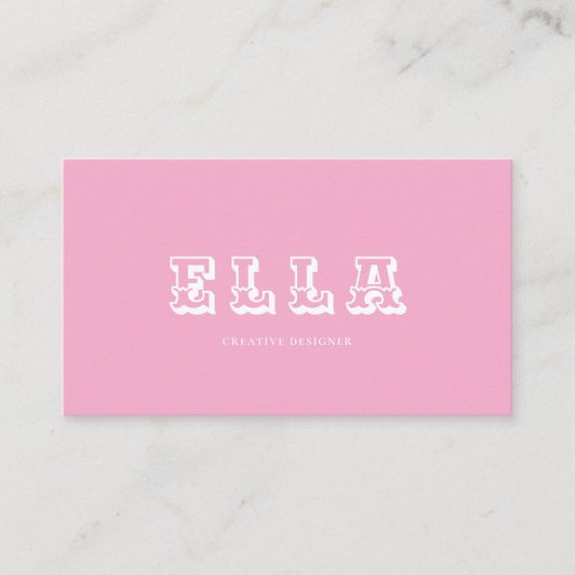 Carte de visite minimale de luxe pour professionne (Devant)
