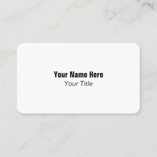 Carte de visite minimale moderne