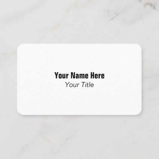 Carte de visite minimale moderne (Devant)
