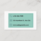 Carte de visite minimale pour artiste de cils édit (Dos)
