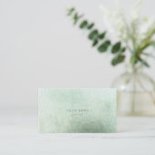 Carte De Visite Minimalisme Cercles d'or Abstrait Vip vert (Debout devant)