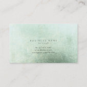 Carte De Visite Minimalisme Cercles d'or Abstrait Vip vert (Dos)