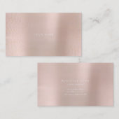 Carte De Visite Minimalisme Cercles d'or Delicy Rose Vip (Devant / Derrière)