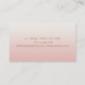 Carte De Visite Minimalisme Élégant moderne (Dos)