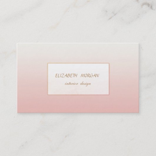 Carte De Visite Minimalisme Élégant moderne (Devant)