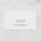 Carte De Visite Minimalisme Gold Blanc Verre Cercles (Dos)