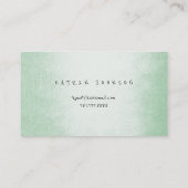 Carte De Visite Minimalisme Golden Foil Verre Monnaie Verdure VIP (Dos)