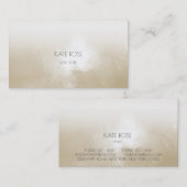 Carte De Visite Minimalisme Ivory Grungy Ombre Stylist Make (Devant / Derrière)
