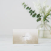 Carte De Visite Minimalisme Ivory Grungy Ombre Stylist Make (Debout devant)