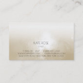 Carte De Visite Minimalisme Ivory Grungy Ombre Stylist Make (Dos)