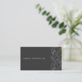 CARTE DE VISITE MINIMALISME LUXE AVEC BRANCHES D'ARBRE MOTIF (Debout devant)