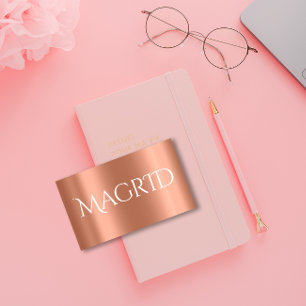 Carte De Visite Minimalisme moderne en cuivre Métallure