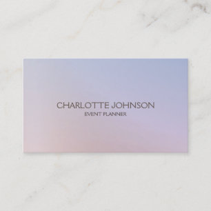 Carte De Visite Minimalisme personnalisé Styliste Événement Planif