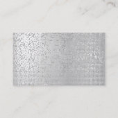 Carte De Visite Minimalisme Silver Grey Vip Consulting Finances (Dos)