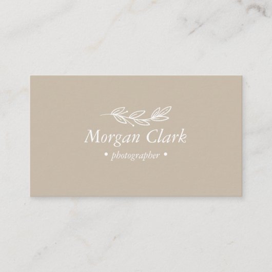 Carte De Visite Minimalist Business Card (Devant)