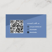 Carte De Visite Minimalist Business Card QR Code Social Medias (Dos)