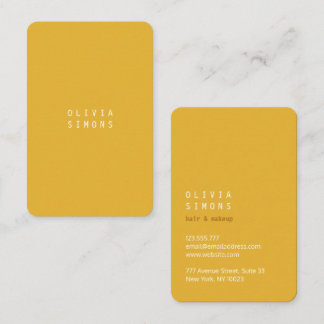 Carte De Visite Minimalist Business Cards in trendy Color