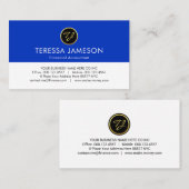 Carte De Visite Minimalist Creative Create Your Monogram (Devant / Derrière)