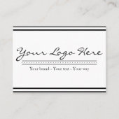 Carte De Visite Minimalist Custom Business Logo (Devant)