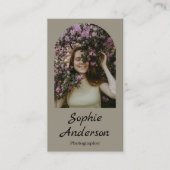 Carte De Visite Minimalist Elegant Calligraphy Script Photography  (Devant)