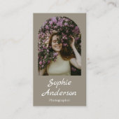 Carte De Visite Minimalist Elegant Calligraphy Script Photography  (Devant)